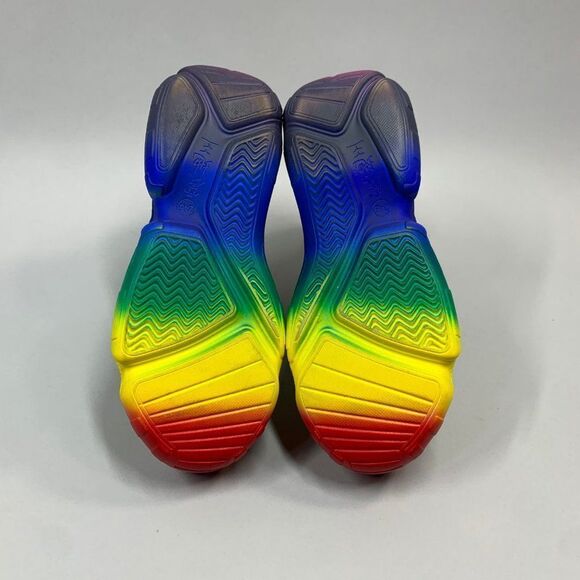 Anthony Wang Shoes Women's‎ 7.5 Rainbow Extra High Hidden Wedge Fashion Sneakers - Picture 12 of 14